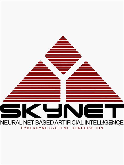 "Skynet Logo" Sticker by Grundelboy | Redbubble