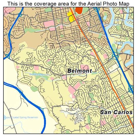 Aerial Photography Map of Belmont, CA California