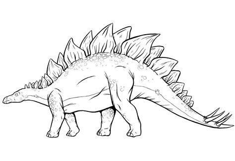 Stegosaurus Coloring Page For Kids