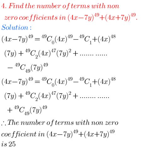 Binomial Theorem Solutions Inter Second Year Maths Maths Glow | Free ...