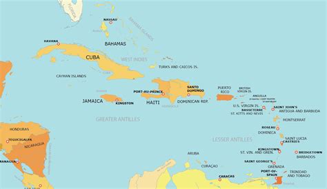 Caribbean Map Collection (Printable) - GIS Geography