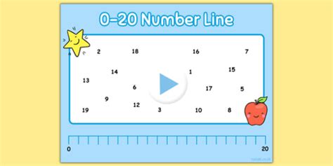 Number Line to 20 Interactive Activity - Maths Resource