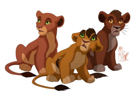 Lion King Kiara And Kovu Cubs