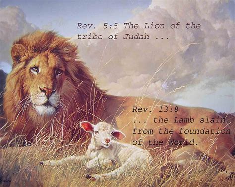 Lamb and Lion Christian Bible Verse - Etsy Israel