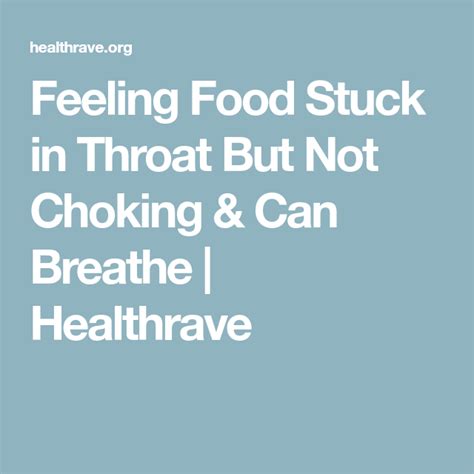 Feels Like Food Stuck In Throat - JULIETTE INFO