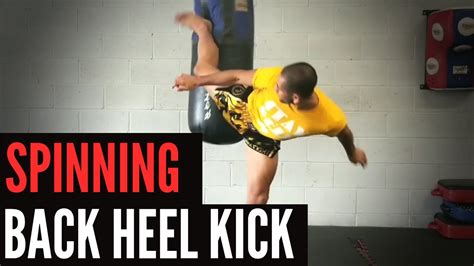 HOW TO DO A SPINNING BACK HEEL KICK - YouTube