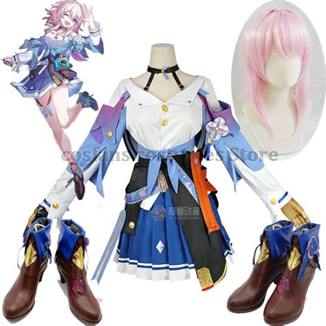 Game Honkai: Star Rail 7th March Cosplay Costumes Uniform Honkai Honkai ...