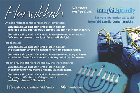 Hanukkah Blessings Printable Web For First Night Only: