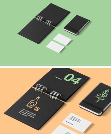 17 Mockups de chartes graphiques pour votre entreprise