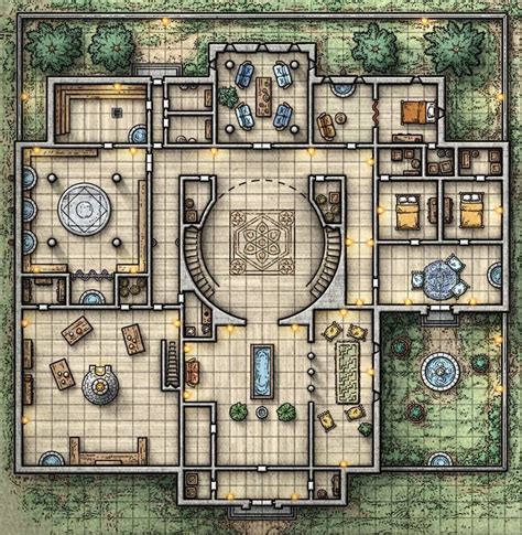 flooring map #flooring | Tabletop rpg maps, Dungeon maps, Fantasy city map