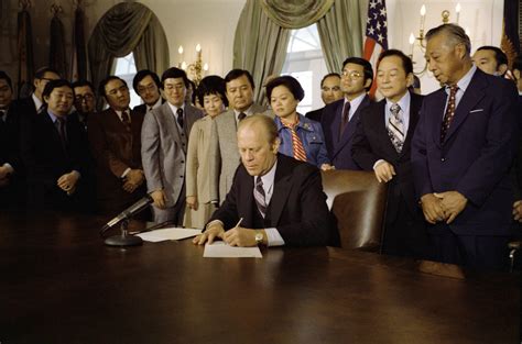 TDIH: February 19, 1976, President Gerald Ford signs a proclamation ...