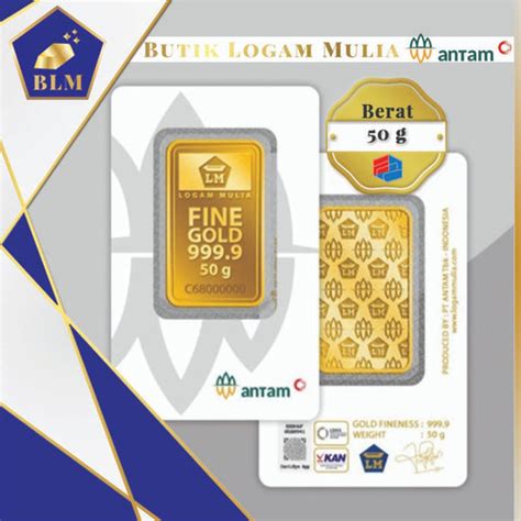 Jual Logam Mulia ANTAM 50 Gram - Jakarta Barat - BUTIK LOGAM MULIA ...