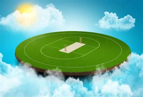 Download An aerial view of a professional cricket ground | Wallpapers.com