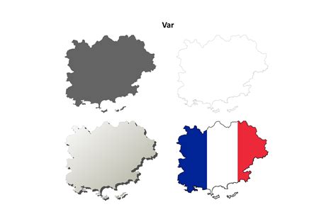 Var Outline Map Set Graphic by davidzydd · Creative Fabrica