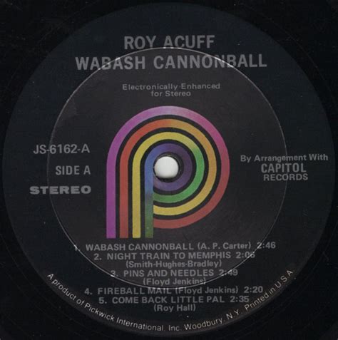 Roy Acuff - Wabash Cannonball (Vinyl, LP, Compilation, Reissue) | Discogs