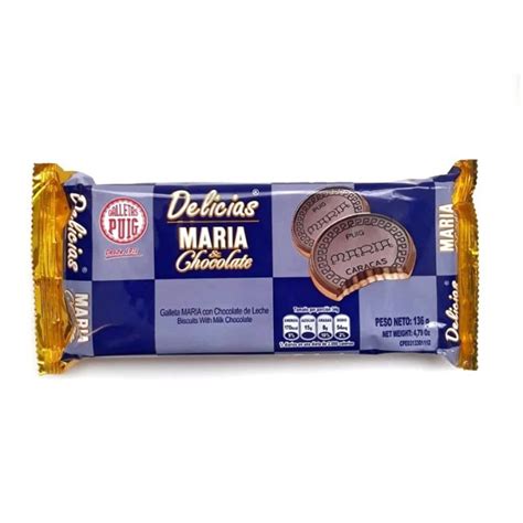 Galleta Delicias Maria Chocolate 136g - Tienda TRIO Maracaibo