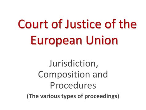 PPT - Court of Justice of the European Union PowerPoint Presentation ...