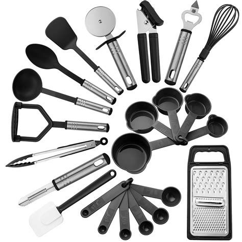 Buy Lux Decor Collection 23 Piece Kitchen Utensils Set - Nylon and ...