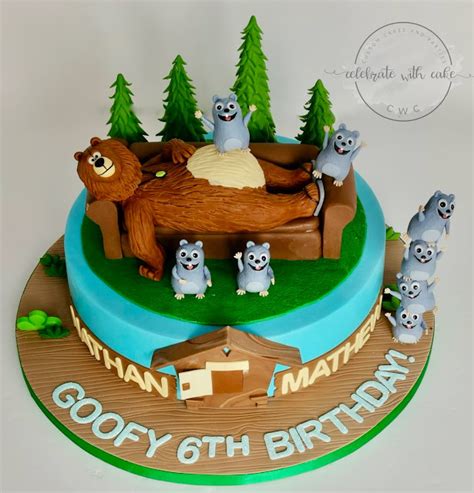 Celebrate with Cake!: Grizzy and the Lemmings single tier Cake