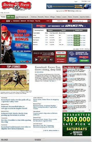 Thoroughbred Horse Racing Global: DRF Racing Form