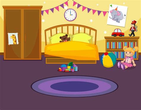 Kids Room Cartoon Background