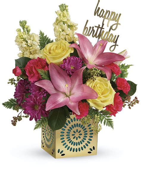 Blooming Birthday | Birthday bouquet, Happy birthday flower, Happy ...