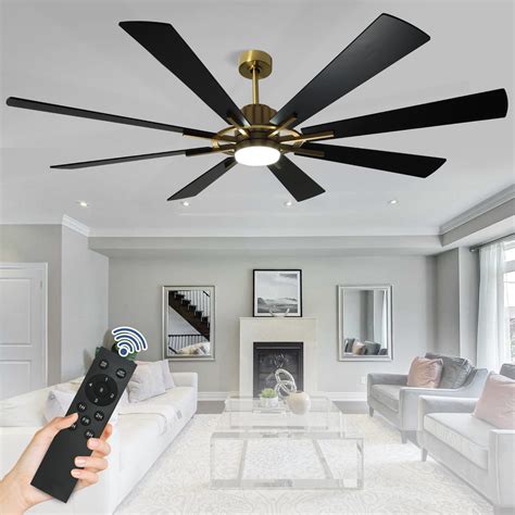 DIGLED Ceiling Fan with Lights and Remote Control, 72 Inch Large ...