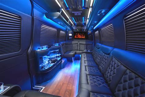 Sprinter Van Limo J Seating Black 3 - aspen limousine service