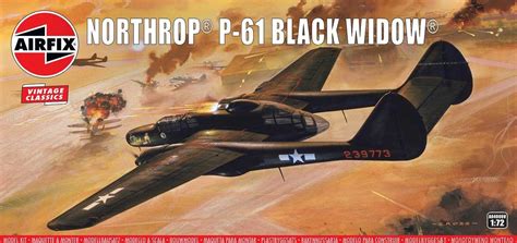 Buy AirfixVintage Classics Northrop P-61 Black Widow 1:72 WWII Aviation ...