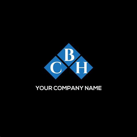 CBH letter logo design on BLACK background. CBH creative initials ...