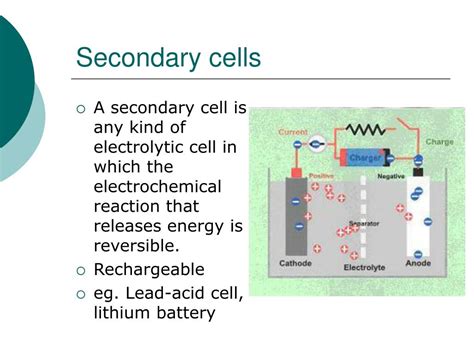 PPT - Secondary Cells and Fuel Cells PowerPoint Presentation, free ...