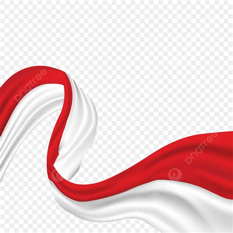 Indonesia Flag Clipart Vector, Bendera Indonesia Realistic Wave Flag ...