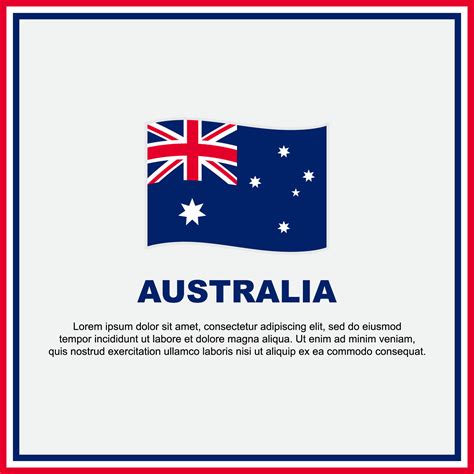 Australia Flag Background Design Template. Australia Independence Day ...