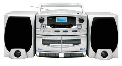 Supersonic SC2020U Double Cassette CD Boombox | Portable cd player, Cd ...