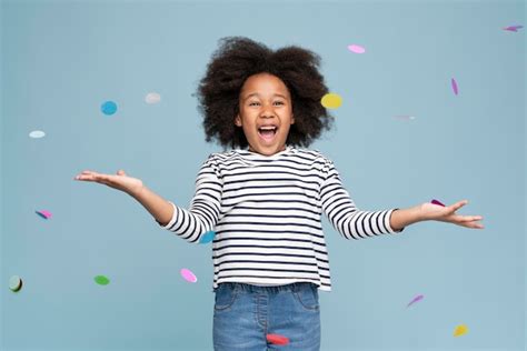 Free Photo | Happy little girl celebrating her birthday