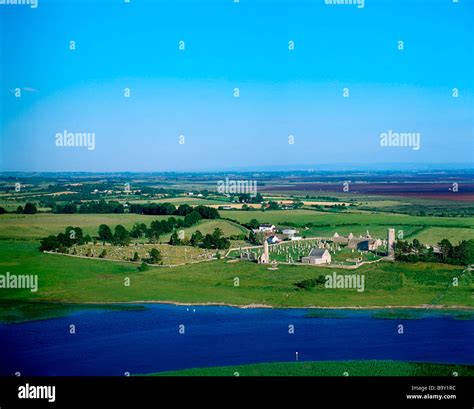 Clonmacnoise aerial hi-res stock photography and images - Alamy