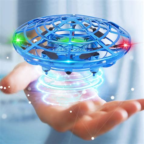 Mini UFO Hover star with LED Lights, UFO Drone, Hand Operated, Easy ...