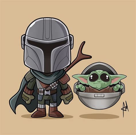 The Mandalorian #themandalorian #babyyoda #starwars #disneyplus #fanart ...