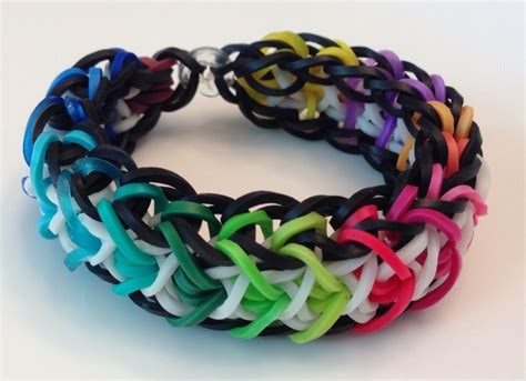 Rainbow Loom Bracelet Rubber Band Every Color Glow In The Dark Fun ...