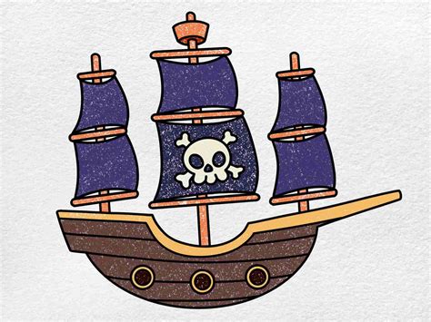 Draw a Pirate Ship - HelloArtsy