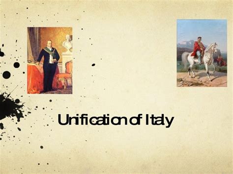 Unification Of Italy