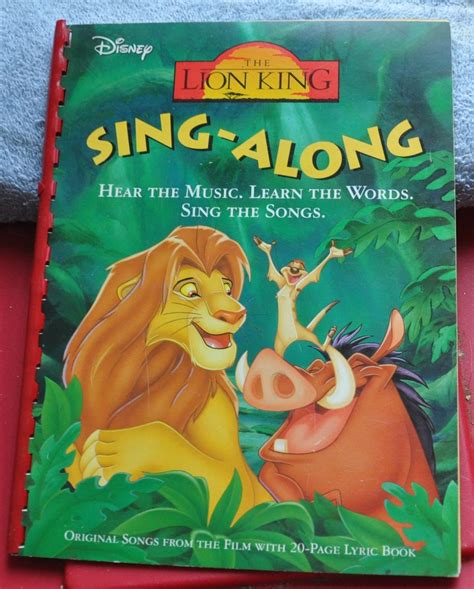 Free 145 Lion King Disney Songs Lyrics SVG PNG EPS DXF File