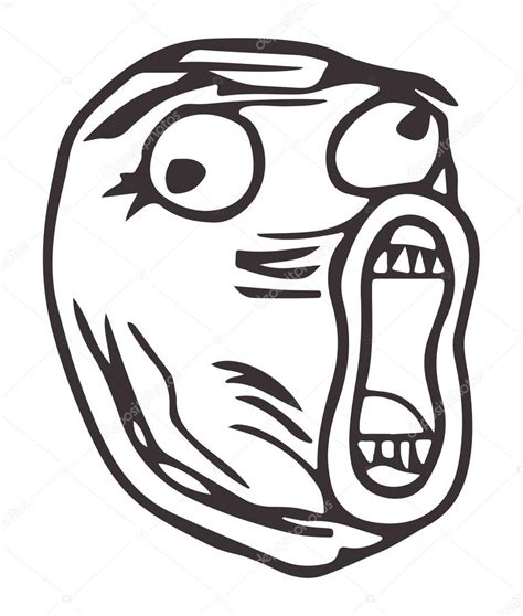 Vector LOL guy meme face for any design. Isolated eps 10 Stock Vector ...