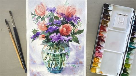 Watercolor Pictures Of Flowers In Vases | Best Flower Site