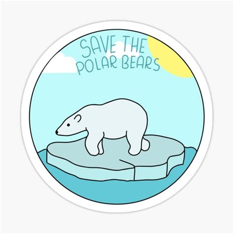 Save The Polar Bears Stickers | Redbubble