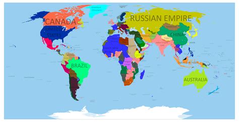 Map Of The World In 1914 - Kaleb Watson