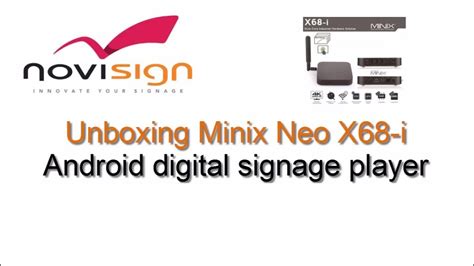 Minix Neo X68-i unboxing - Android player for digital signage - YouTube