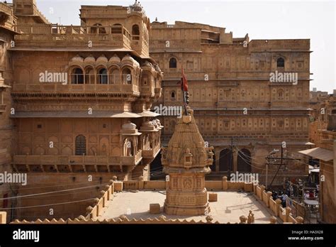 Old buildings inside Jaisalmer fort - Jaisalmer, Rajasthan, India Stock ...