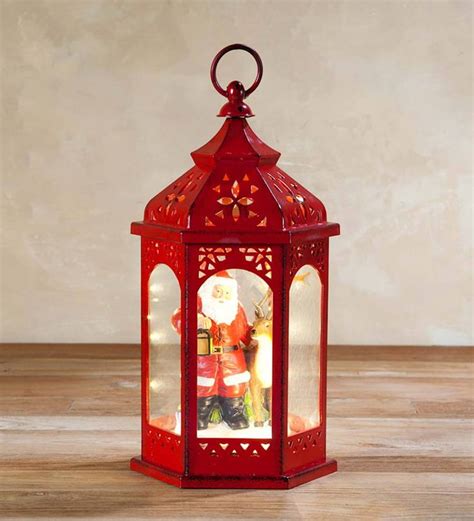 Holiday Lantern with Christmas Scene - Nativity | Plow & Hearth ...