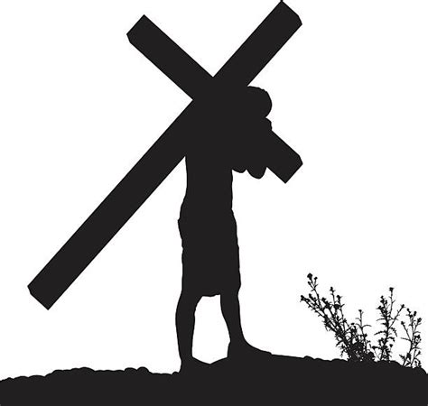 Jesus Carrying Cross Clipart Jesus Carrying Cross Illustrations